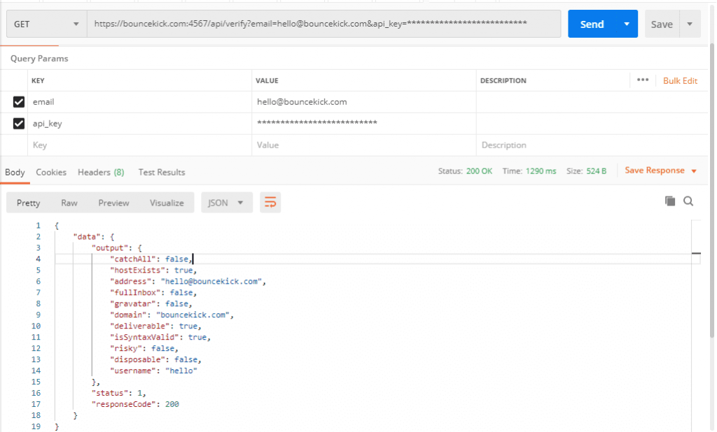 BounceKick API