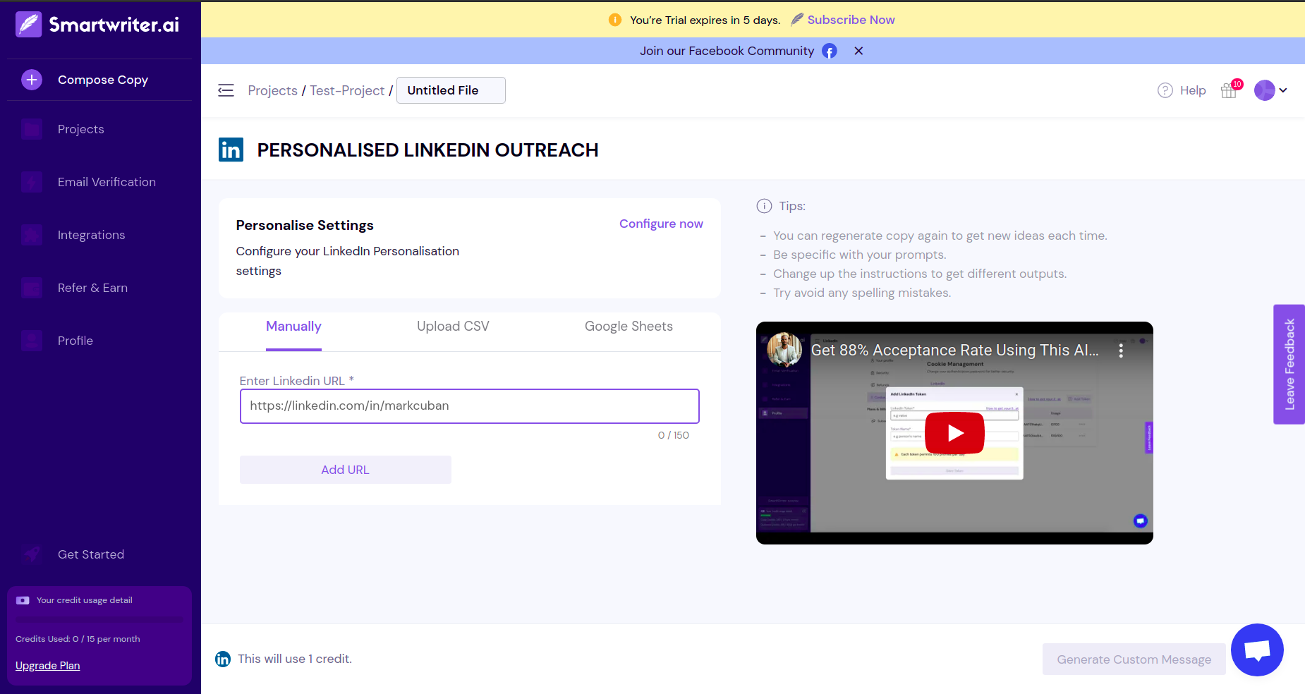 Smartwriter Review: Improve cold emails deliverability with AI based personalisation